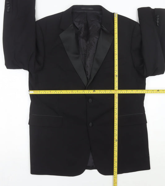 Moss Bros Men's Black 42S Wool Blend Shawl Lapel Tuxedo Jacket