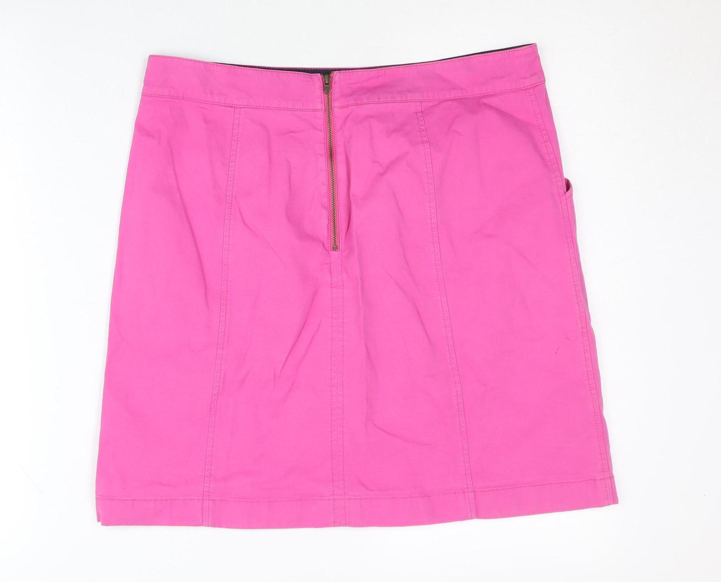 Boden Women’s Pink Knee Length Cotton Stretch Skirt Size 12