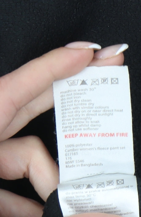 Mountain Warehouse Women's Black Fleece Sweatshirt Size 12