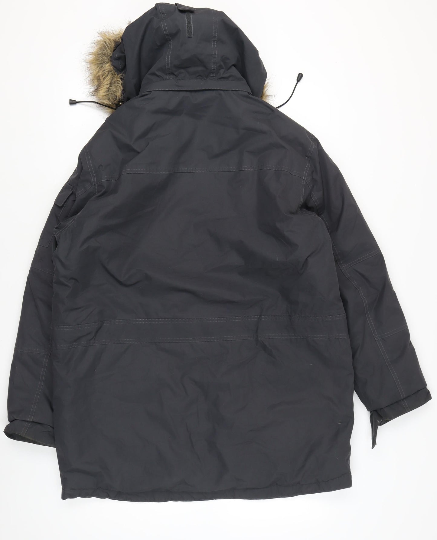 Regatta Men’s Black L Parka Coat Hooded Long Waterproof Winter