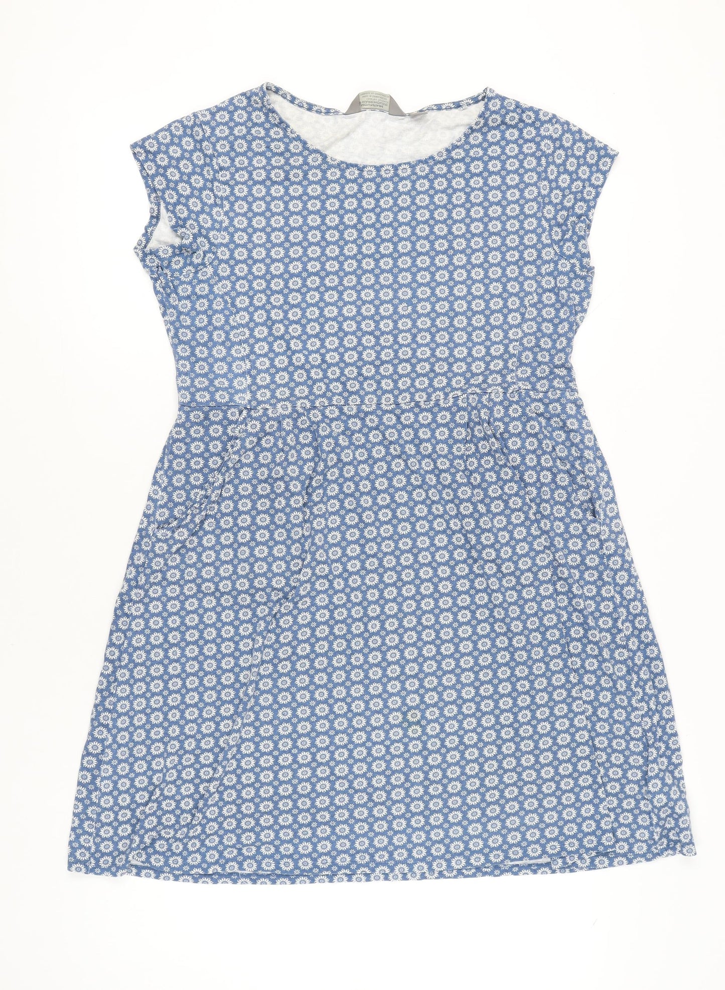 Mountain Warehouse Women’s Blue Floral Fit & Flare Dress Size 16