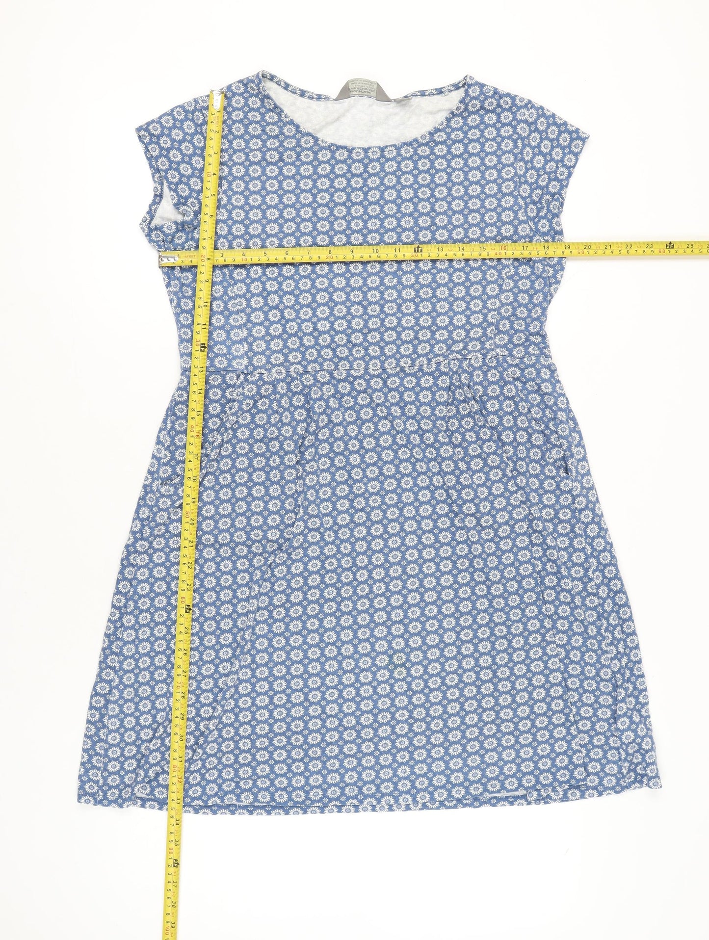 Mountain Warehouse Women’s Blue Floral Fit & Flare Dress Size 16