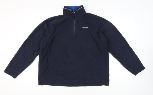 Craghoppers Men’s Blue 2XL Fleece Pullover Sweatshirt Outdoor Hiking