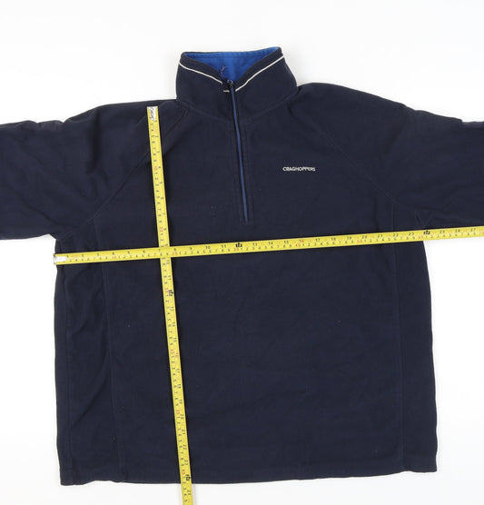 Craghoppers Men’s Blue 2XL Fleece Pullover Sweatshirt Outdoor Hiking