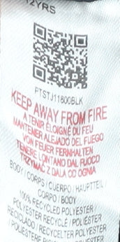 Peter Storm Boys Black Fleece Sweatshirt 11-12 Years 1/4 Zip Outdoor Top