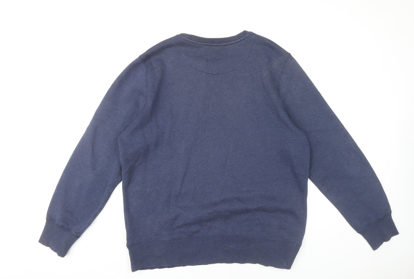 Nike Mens Blue L Sweatshirt Pullover Crew Neck Long Sleeve Sports Top