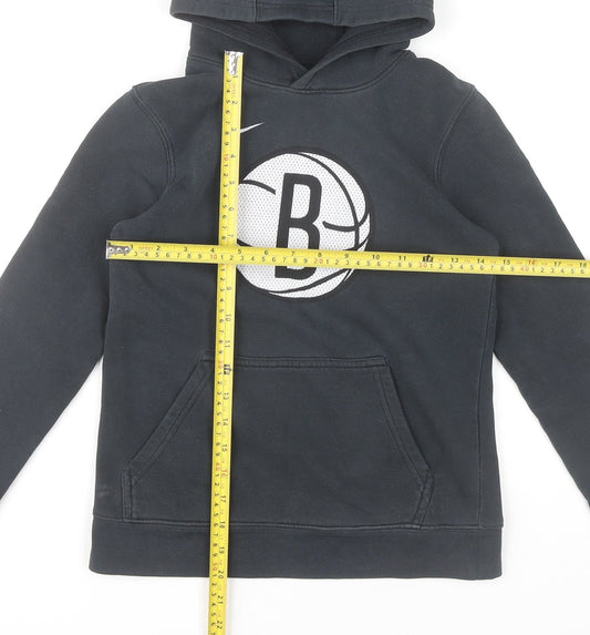 Nike Boys Black Pullover Hoodie M 150-160cm Basketball Logo