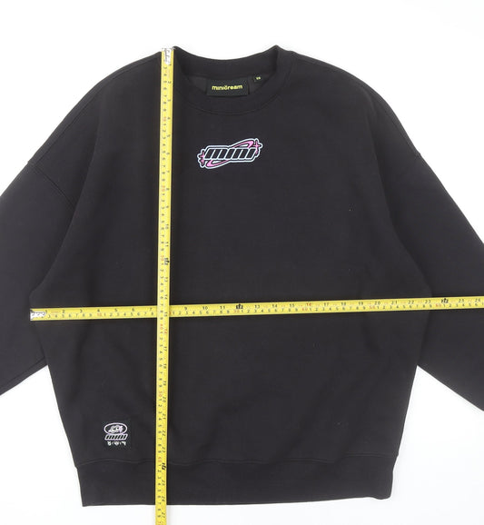 Minicream Women’s Black XS Pullover Sweatshirt Anime Graphic