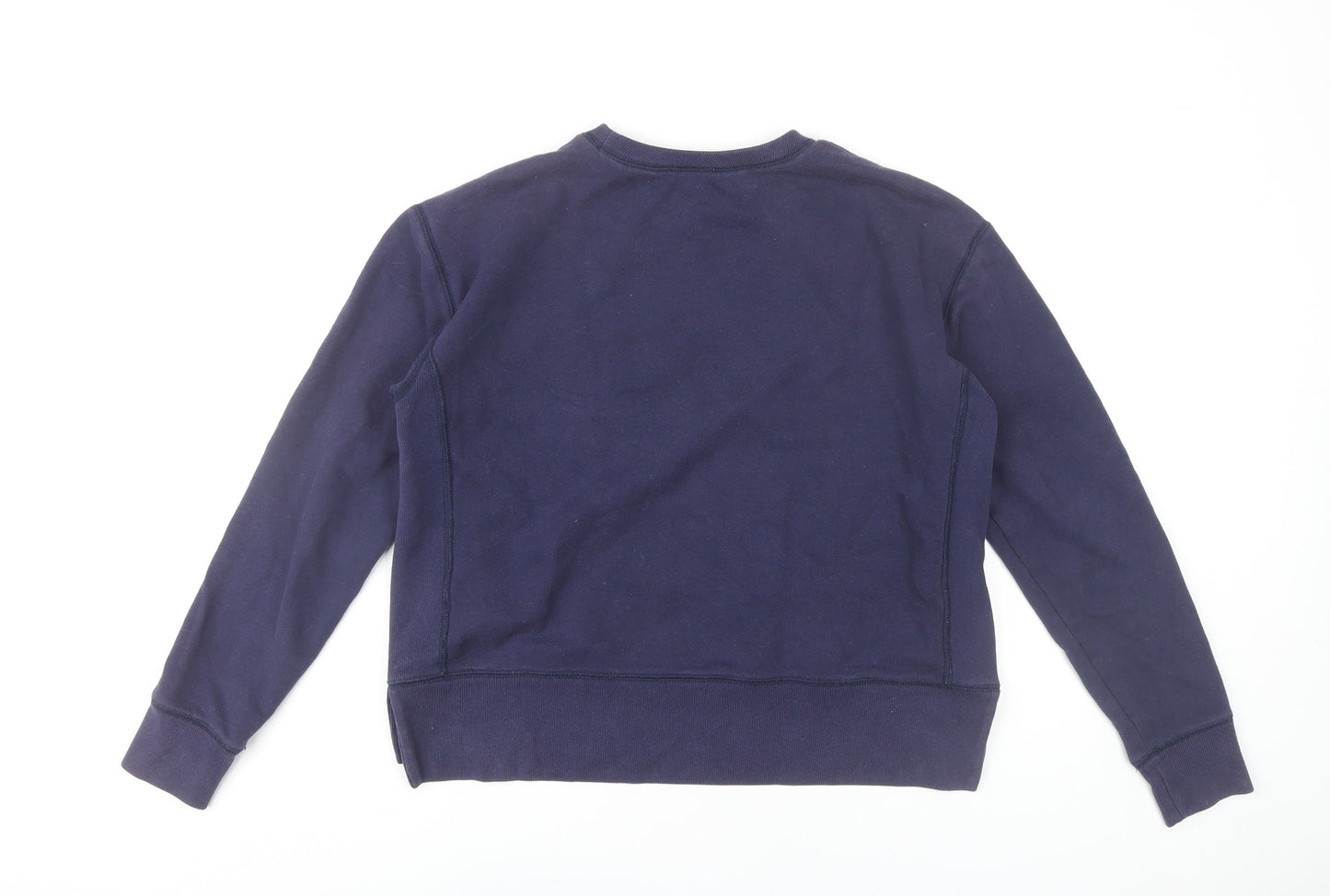 Ralph Lauren Women Blue Pullover Sweatshirt Size S Crew Neck Cotton Blend