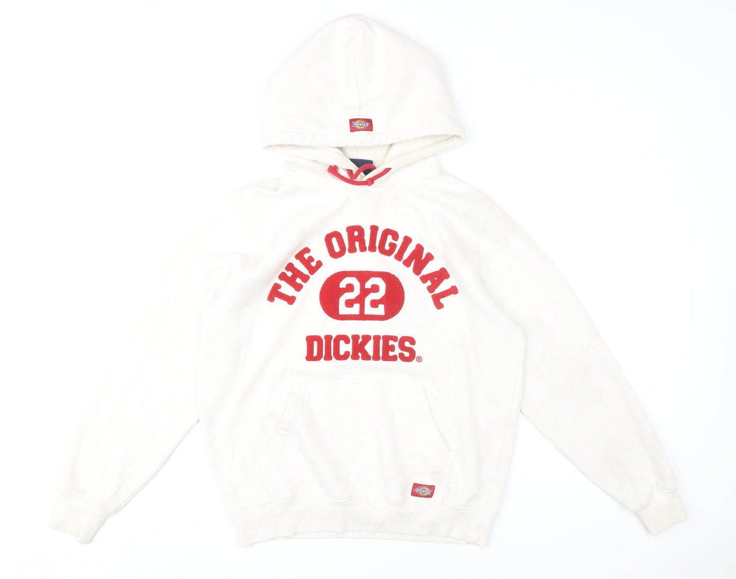 Dickies Women’s White Pullover Hoodie Medium Logo Print