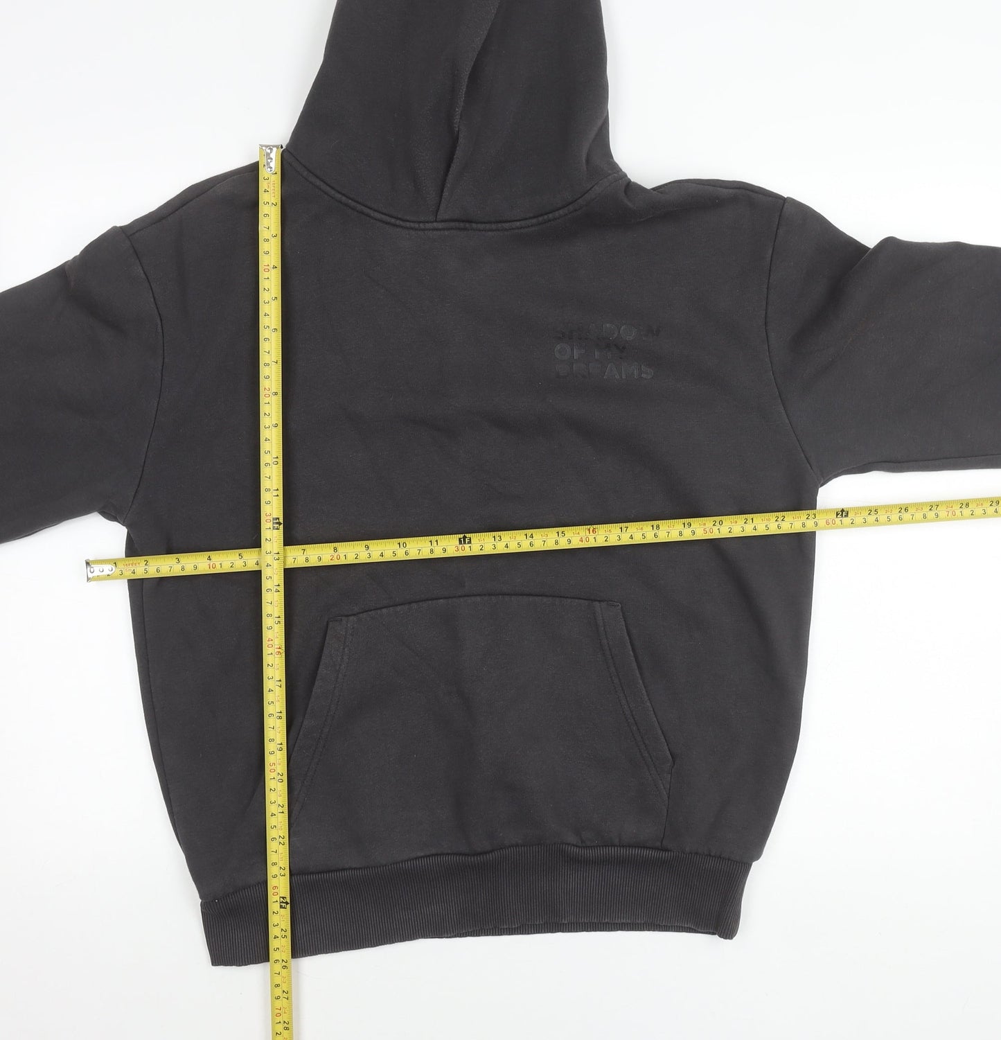 New Balance Mens Black Pullover Hoodie Size M Long Sleeve Graphic