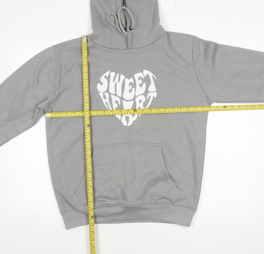 NORTII WEST Men’s Grey Pullover Hoodie M Sweetheart Graphic