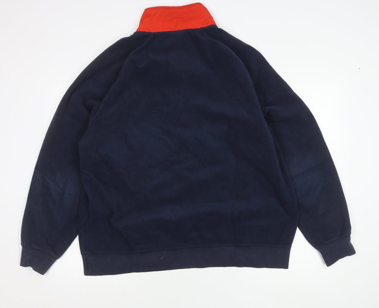 Nike Mens XL Blue Fleece 1/2 Zip Sweatshirt with Logo Pocket