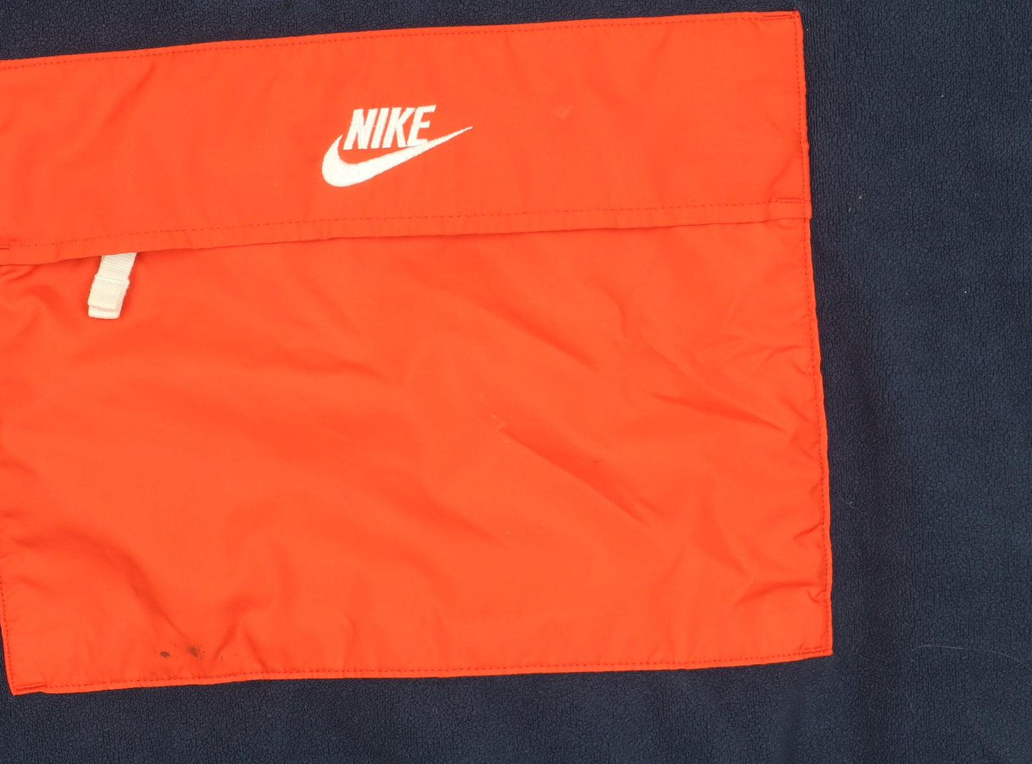 Nike Mens XL Blue Fleece 1/2 Zip Sweatshirt with Logo Pocket