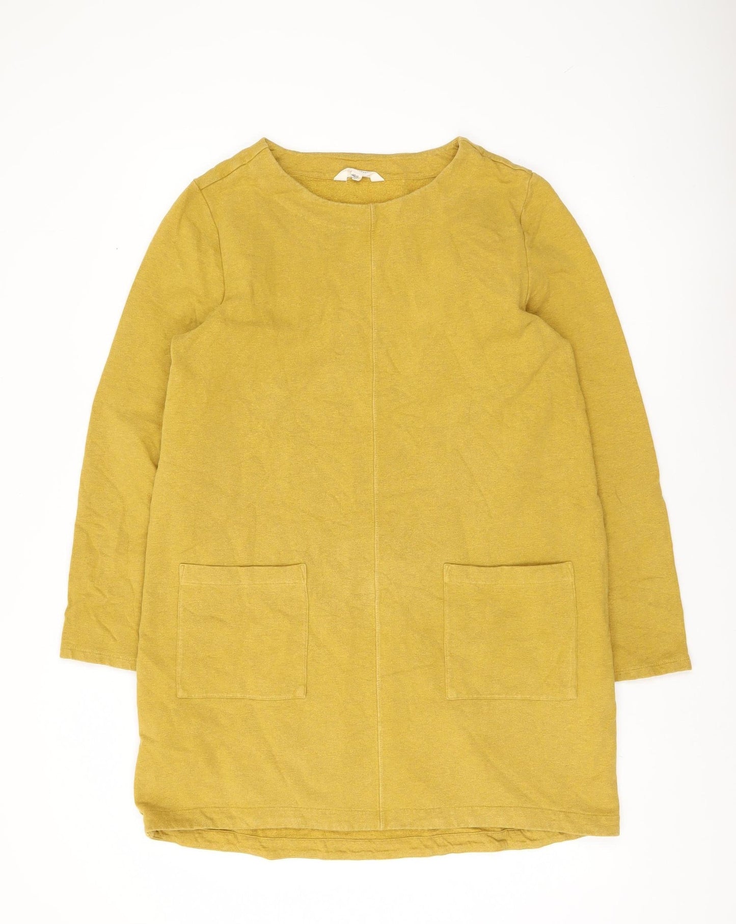 Seasalt Cornwall Womens Yellow Cotton Tunic Top Size 12