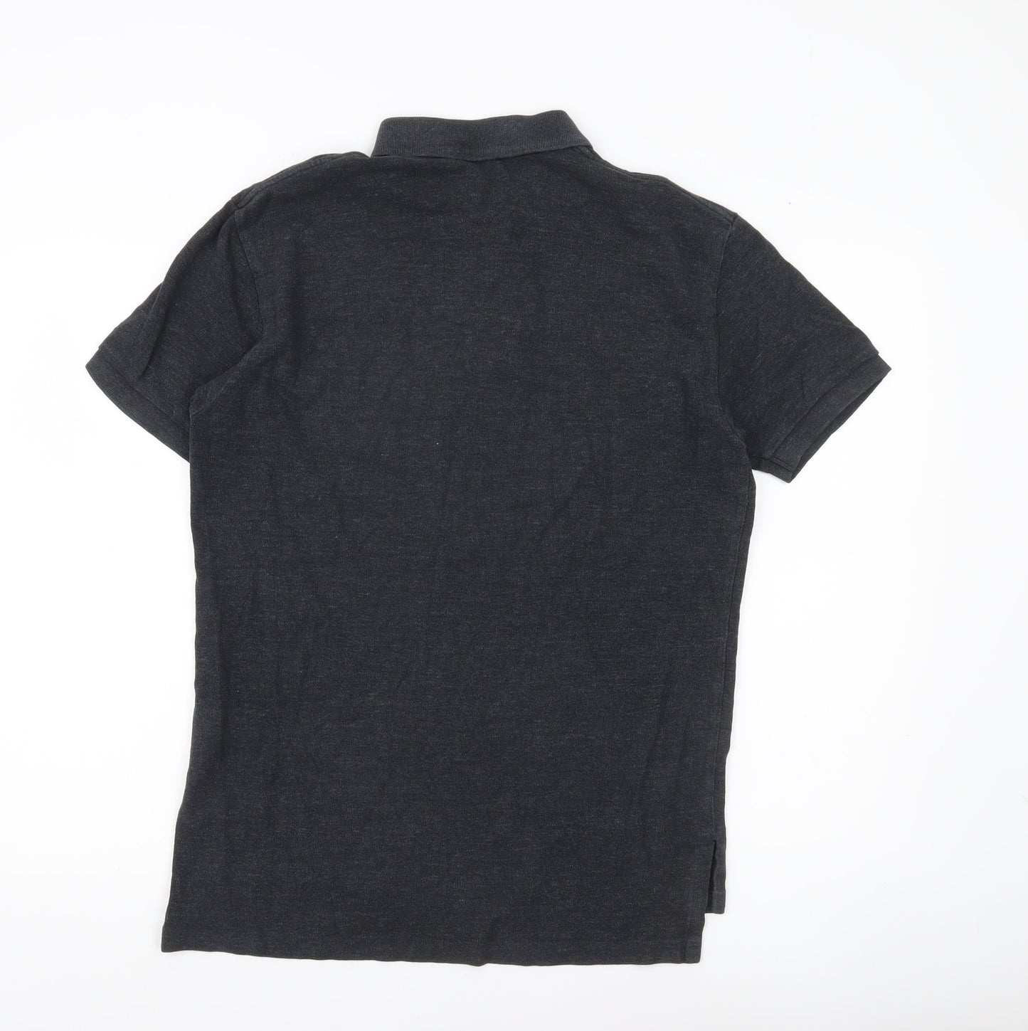 Ralph Lauren Men's Black Polo Shirt M Regular Fit Short Sleeve Cotton