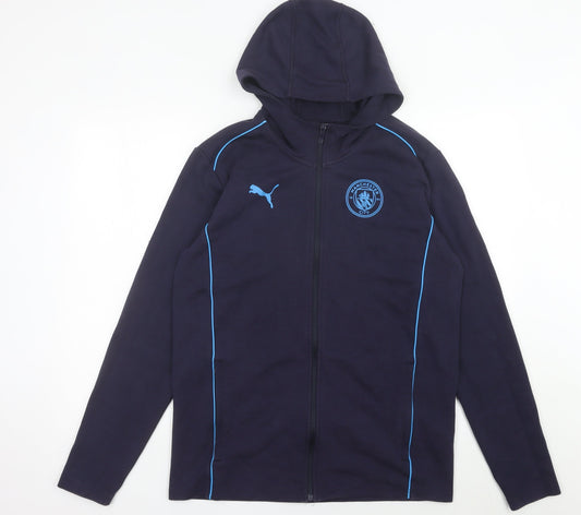 Puma Manchester City Men’s Blue Full Zip Hoodie Size M