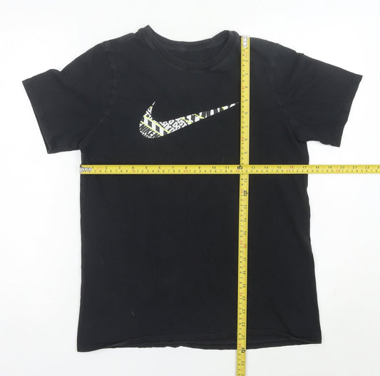 Nike Boys Black XL 13-15Y Graphic Logo Sports T-Shirt Short Sleeve