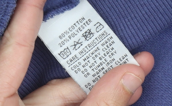 Billabong Womens Blue Size 12 Pullover Hoodie Sweatshirt Logo Cotton Blend