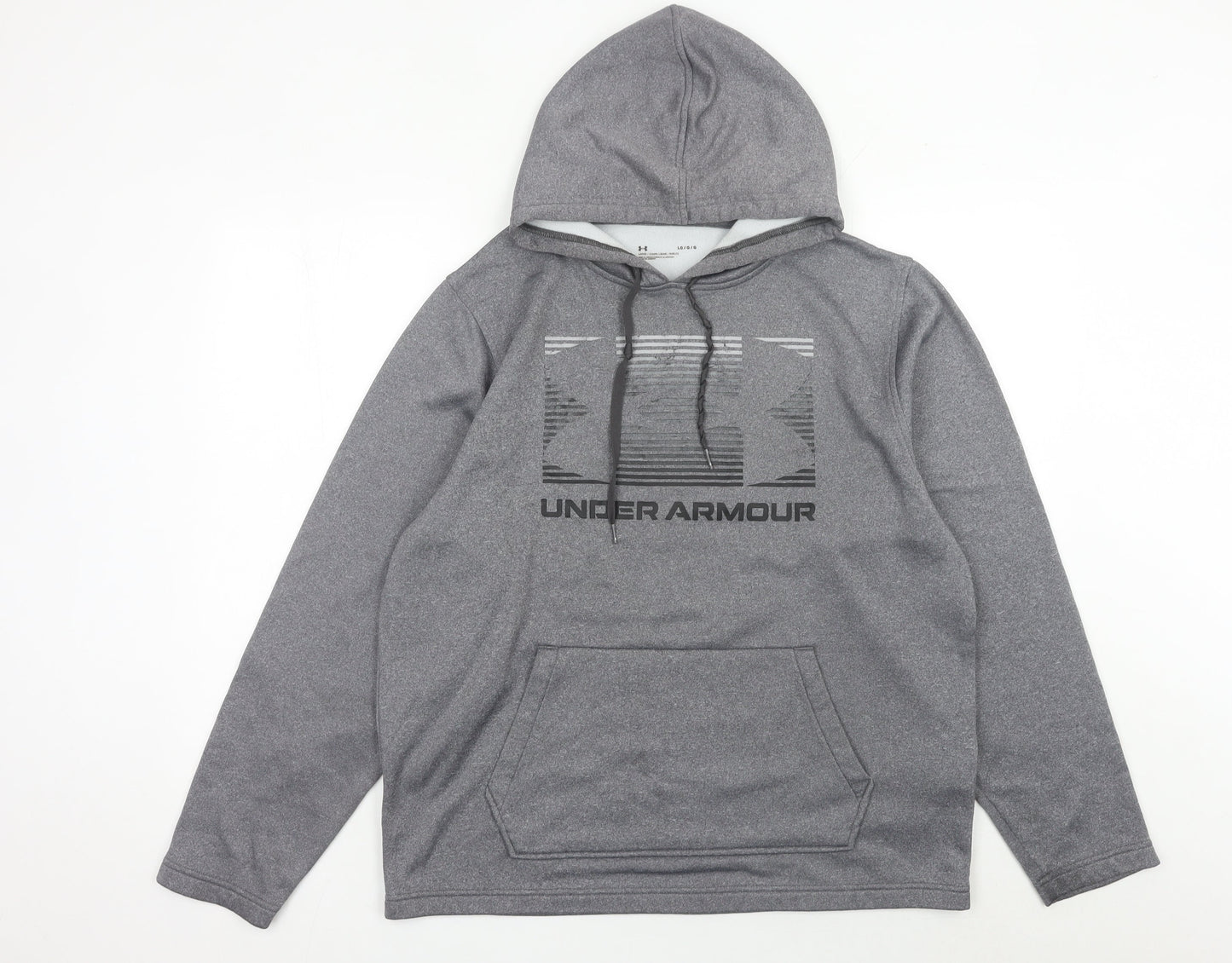 Under Armour Men’s Grey Pullover Hoodie Size L Relaxed Fit Sportswear