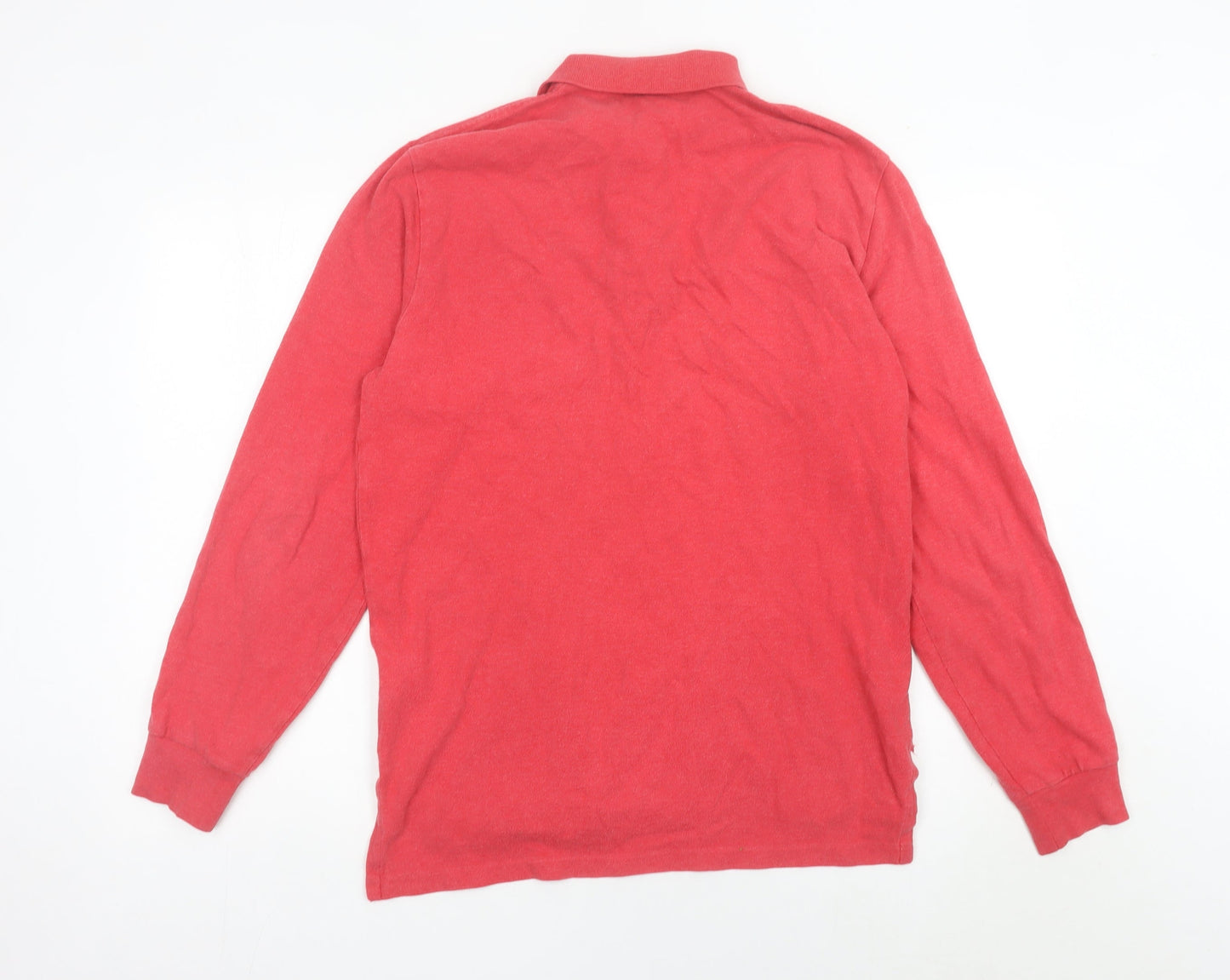 Ralph Lauren Men’s Red Long Sleeve Polo Shirt Size M Cotton