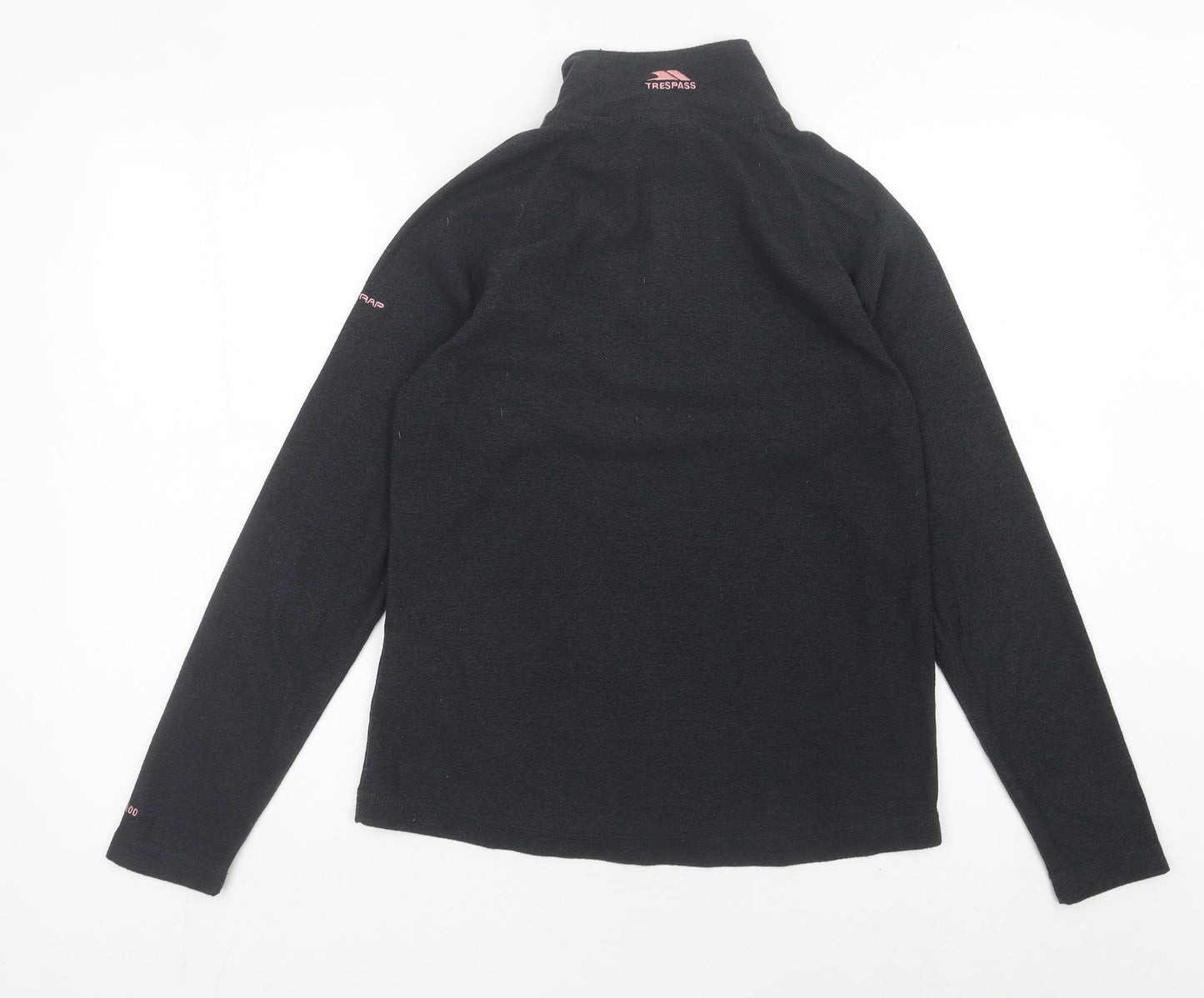 Trespass Womens Black UK 10 Small 1/2 Zip Fleece Sweatshirt