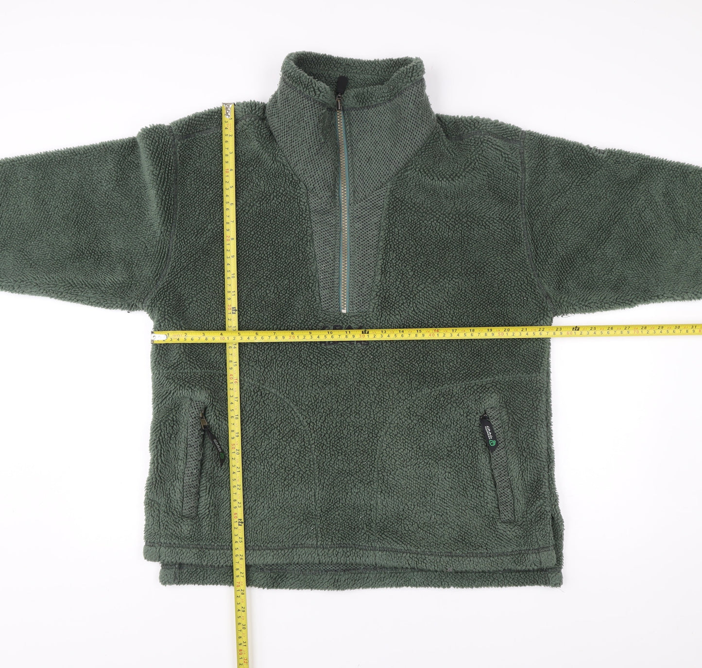 Craghoppers Men’s Green Fleece Pullover Jumper Size S Outdoor Hiking