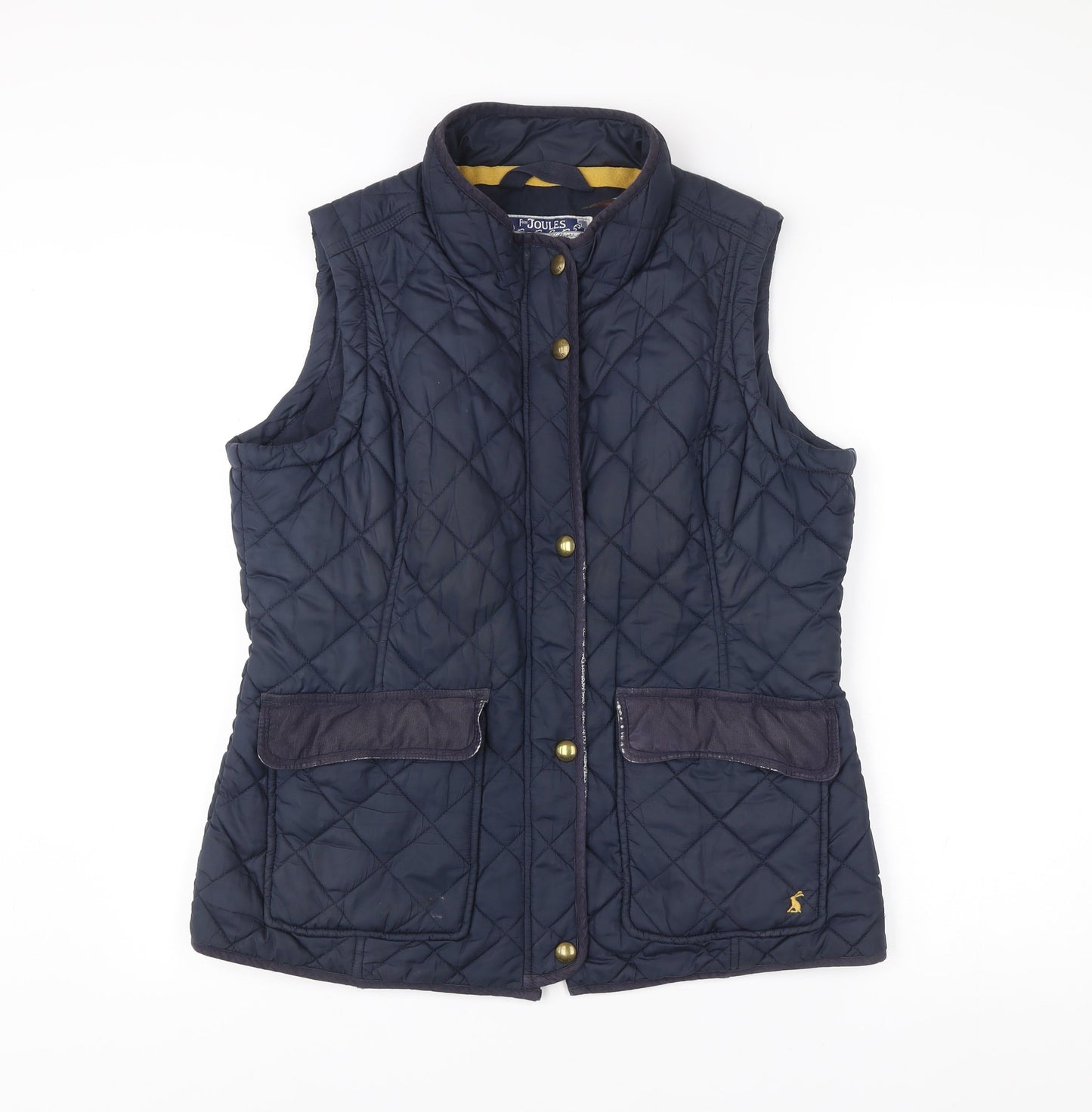Joules Womens Blue Quilted Waistcoat Size 18 Sleeveless Gilet