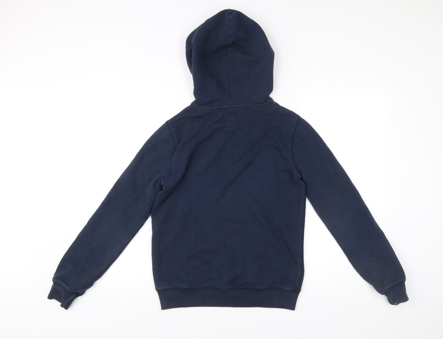 Jack Wills Womens Blue Pullover Hoodie UK 8 Classic Fit Logo