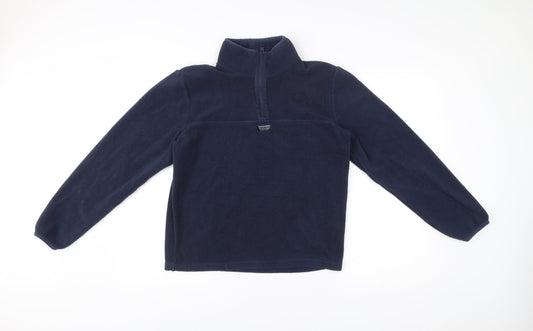 Jack & Jones Mens Blue Small Fleece Half Zip Jacket Regular Fit