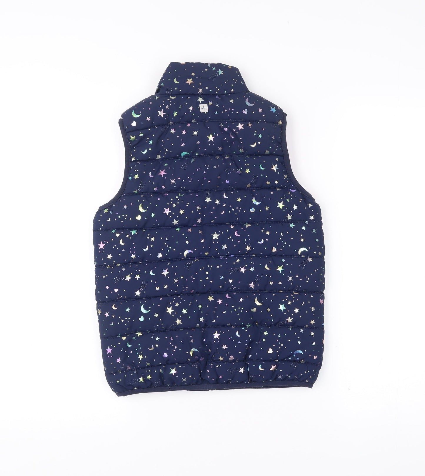 Mountain Warehouse Girls Blue 7-8 Yrs Sleeveless Puffer Waistcoat
