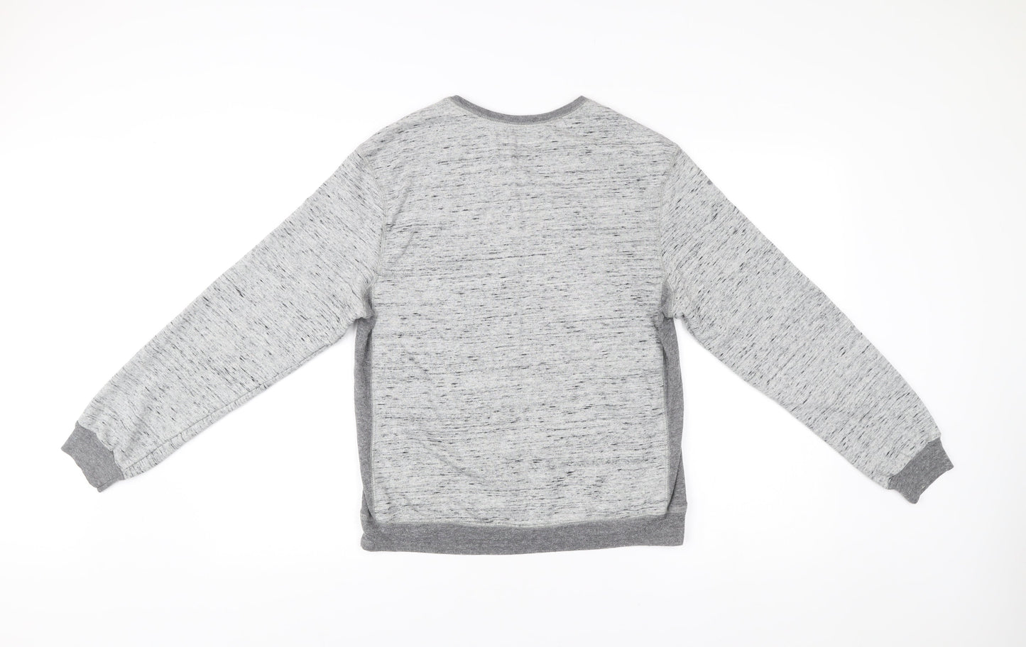 Champion Unisex Grey Medium Pullover Sweatshirt Vintage Logo V-Neck