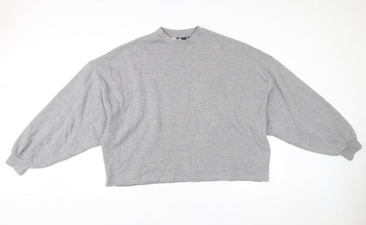 Additional front view of ASOS Design Men’s Grey XS Crew Neck Pullover Sweatshirt