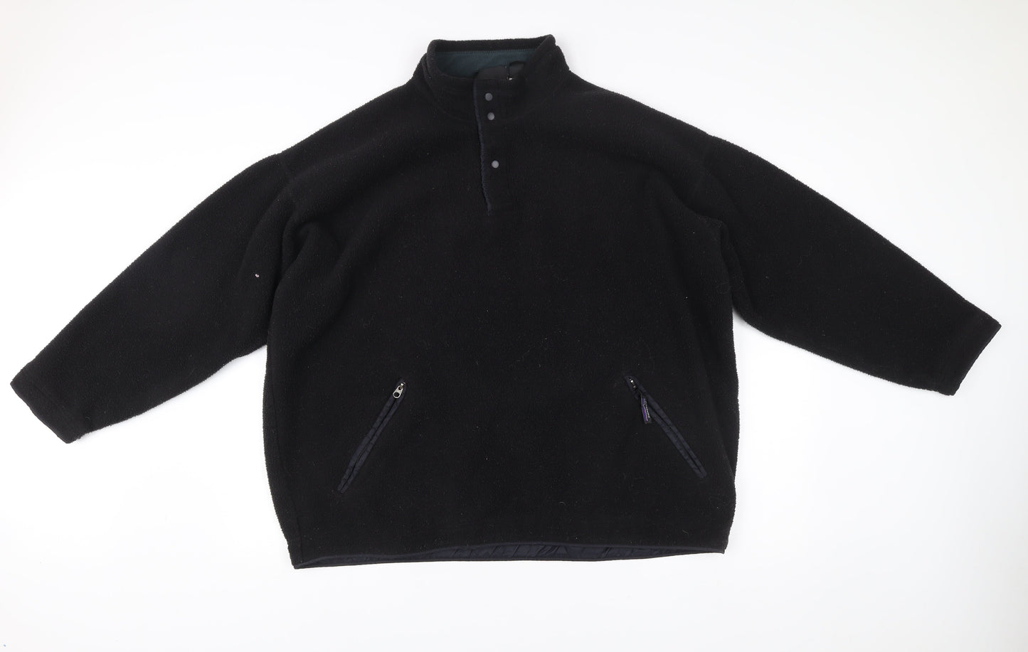 Patagonia Men’s Black XL Fleece Snap Jacket Outdoor Hiking