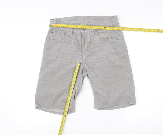 Gap Men's Grey Corduroy Chino Shorts Size 28 Regular Fit