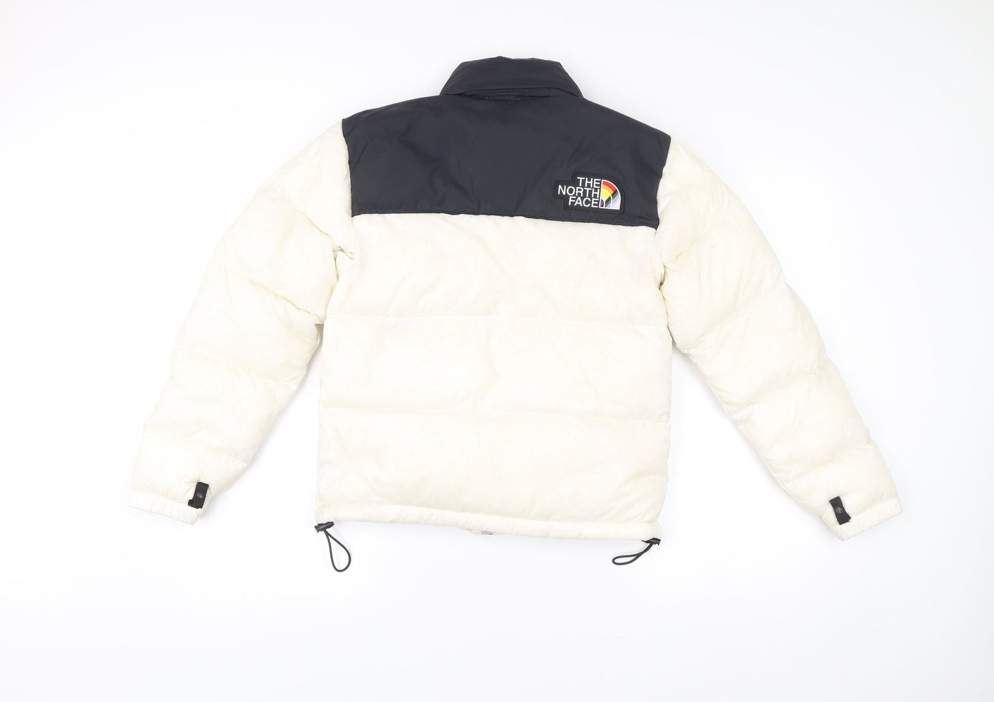 The North Face 1996 Retro Nuptse Pride Womens White XS Puffer Jacket Down Insulated Outdoor Coat