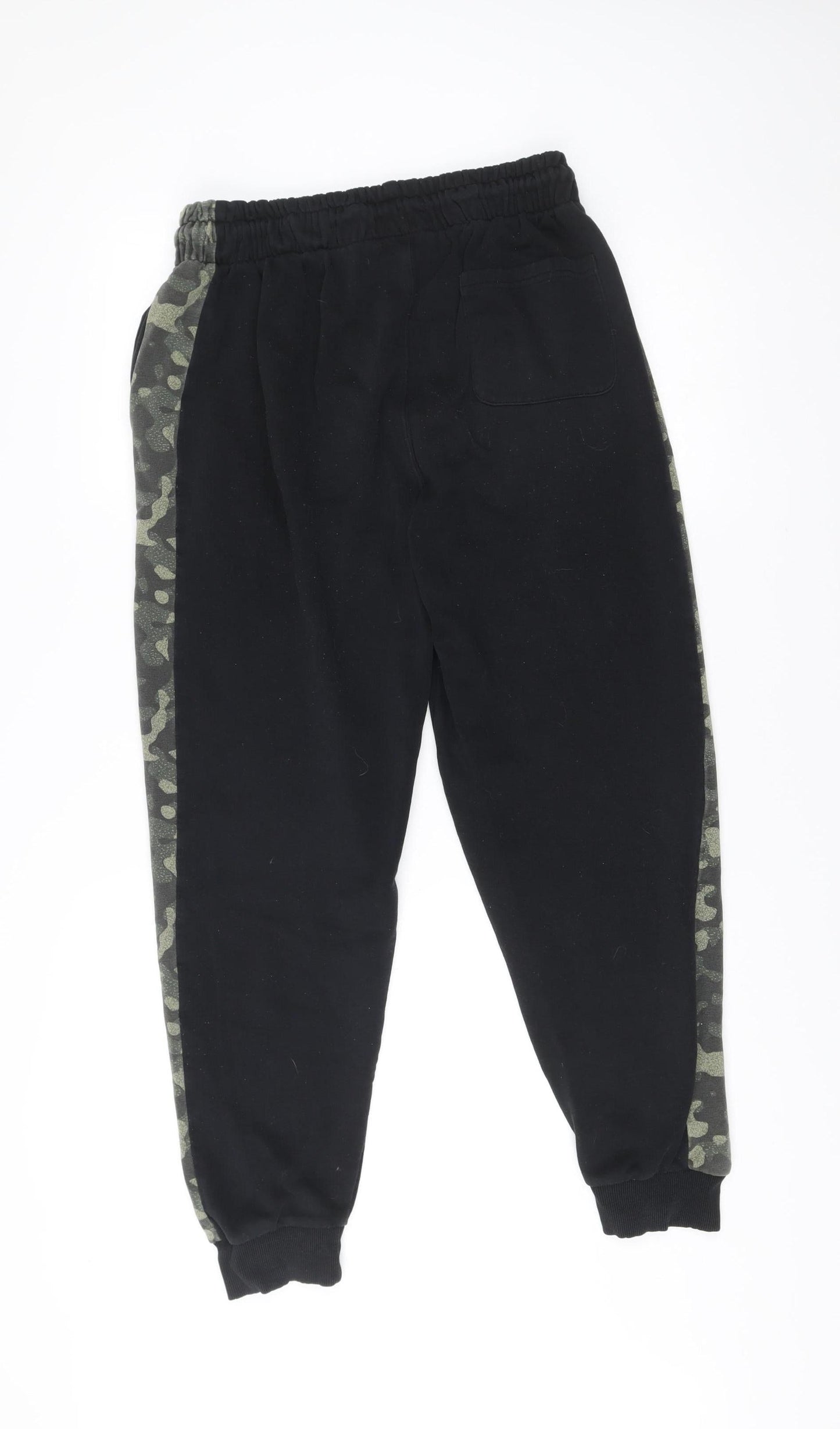 Fila Mens Black Camouflage Side Stripe Jogger Sweatpants M Regular