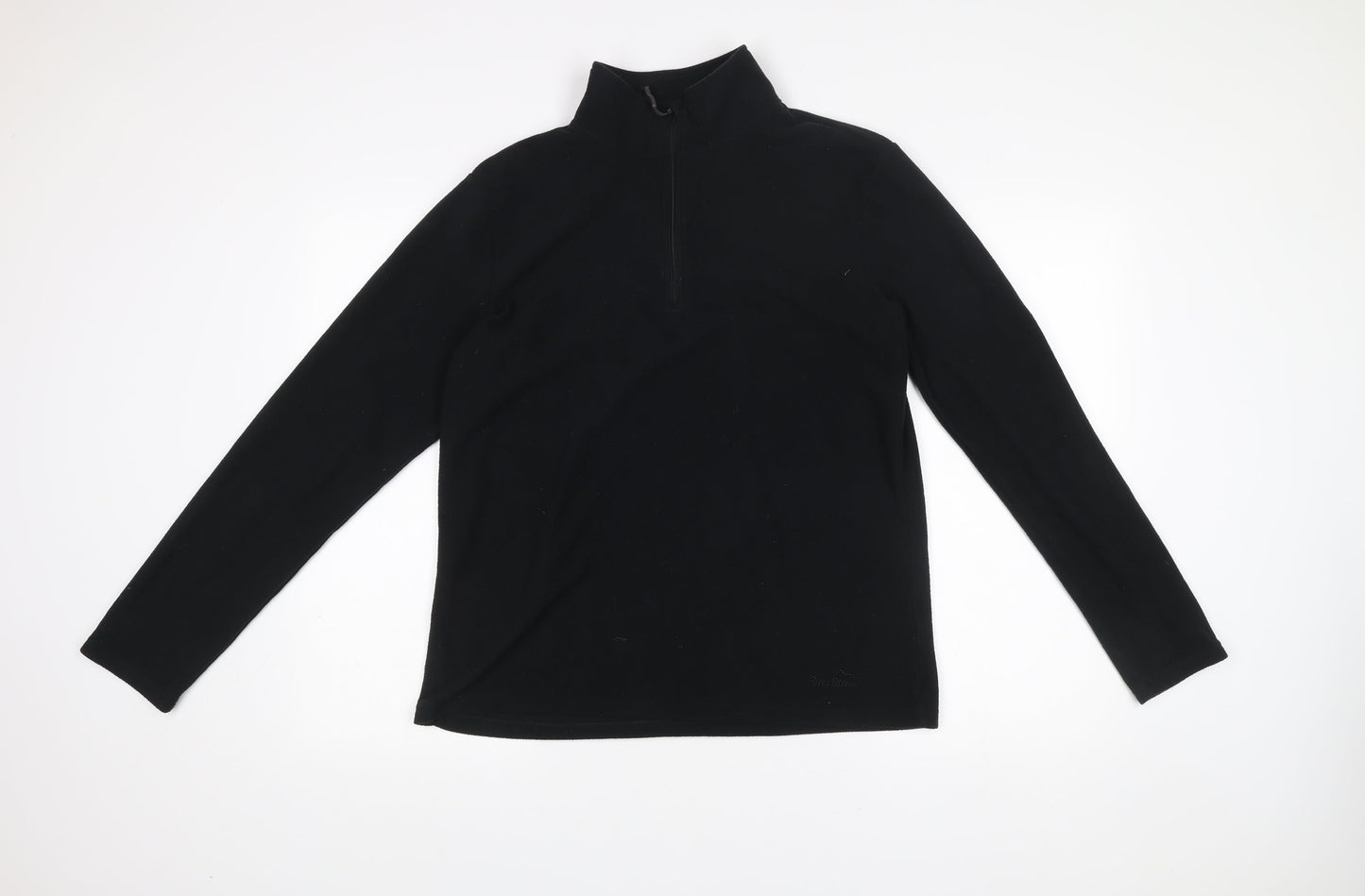 Peter Storm Womens Black Size 16 Fleece 1/2 Zip Jacket Outdoor Hiking