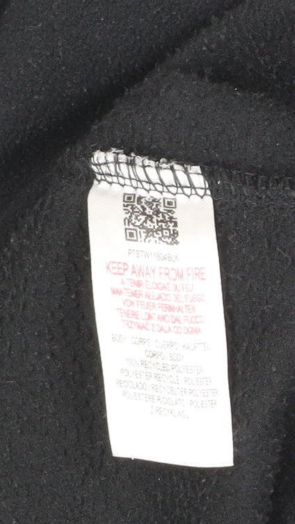 Peter Storm Womens Black Size 16 Fleece 1/2 Zip Jacket Outdoor Hiking