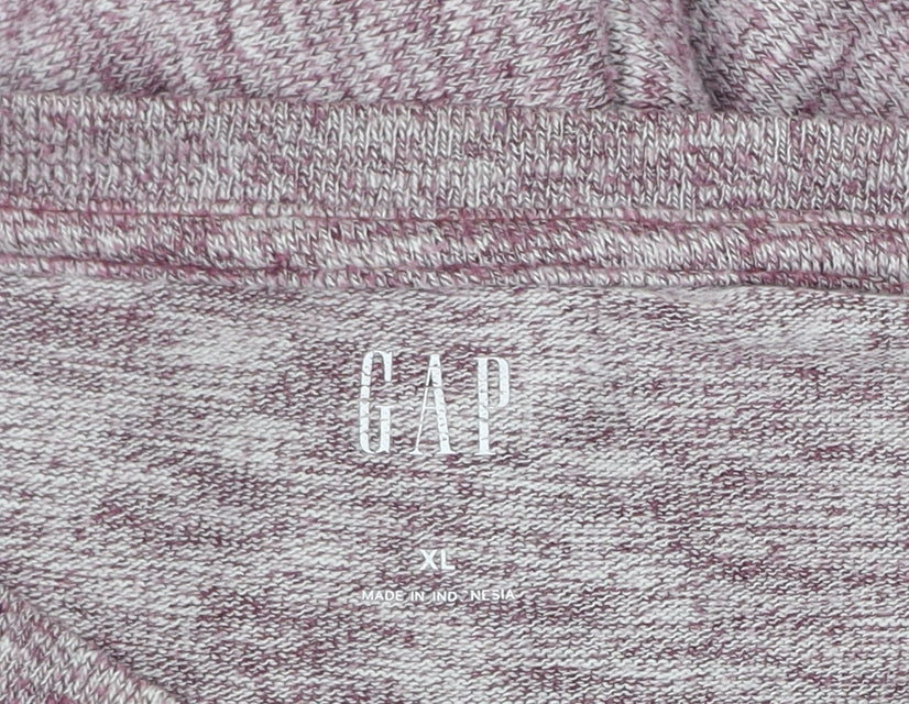 GAP Men’s XL Purple Long Sleeve Henley Cotton Blend Casual Shirt