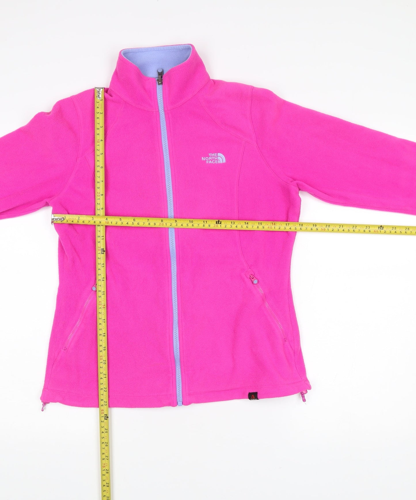 The North Face Womens Pink Fleece Full Zip Jacket Size M Regular