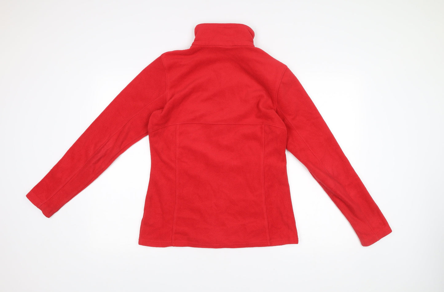 Columbia Womens Red Fleece Full Zip Jacket Size M Outdoor Hiking