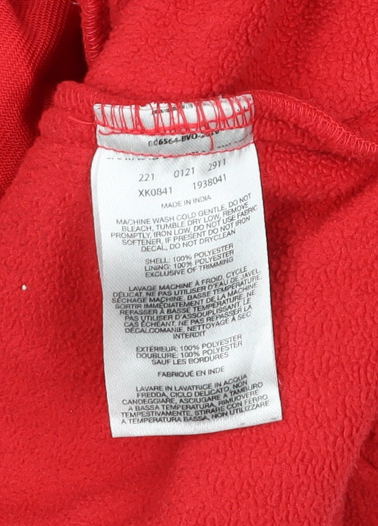 Columbia Womens Red Fleece Full Zip Jacket Size M Outdoor Hiking