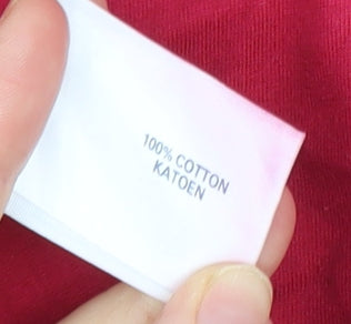 Country Casuals Womens Red Cotton Embroidered T-Shirt Size L