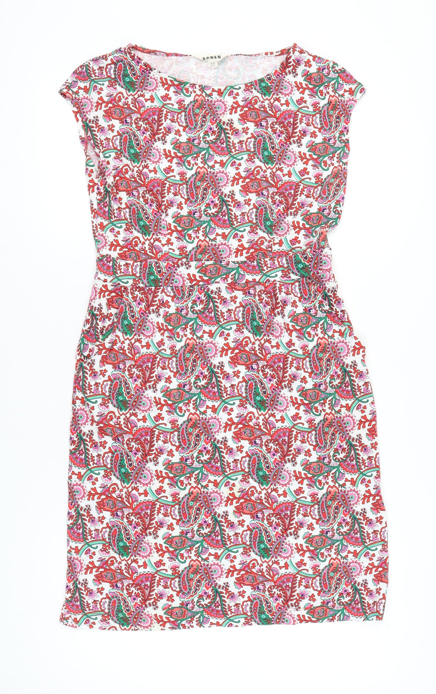 Boden Women’s Multicoloured Paisley Shift Dress UK 14