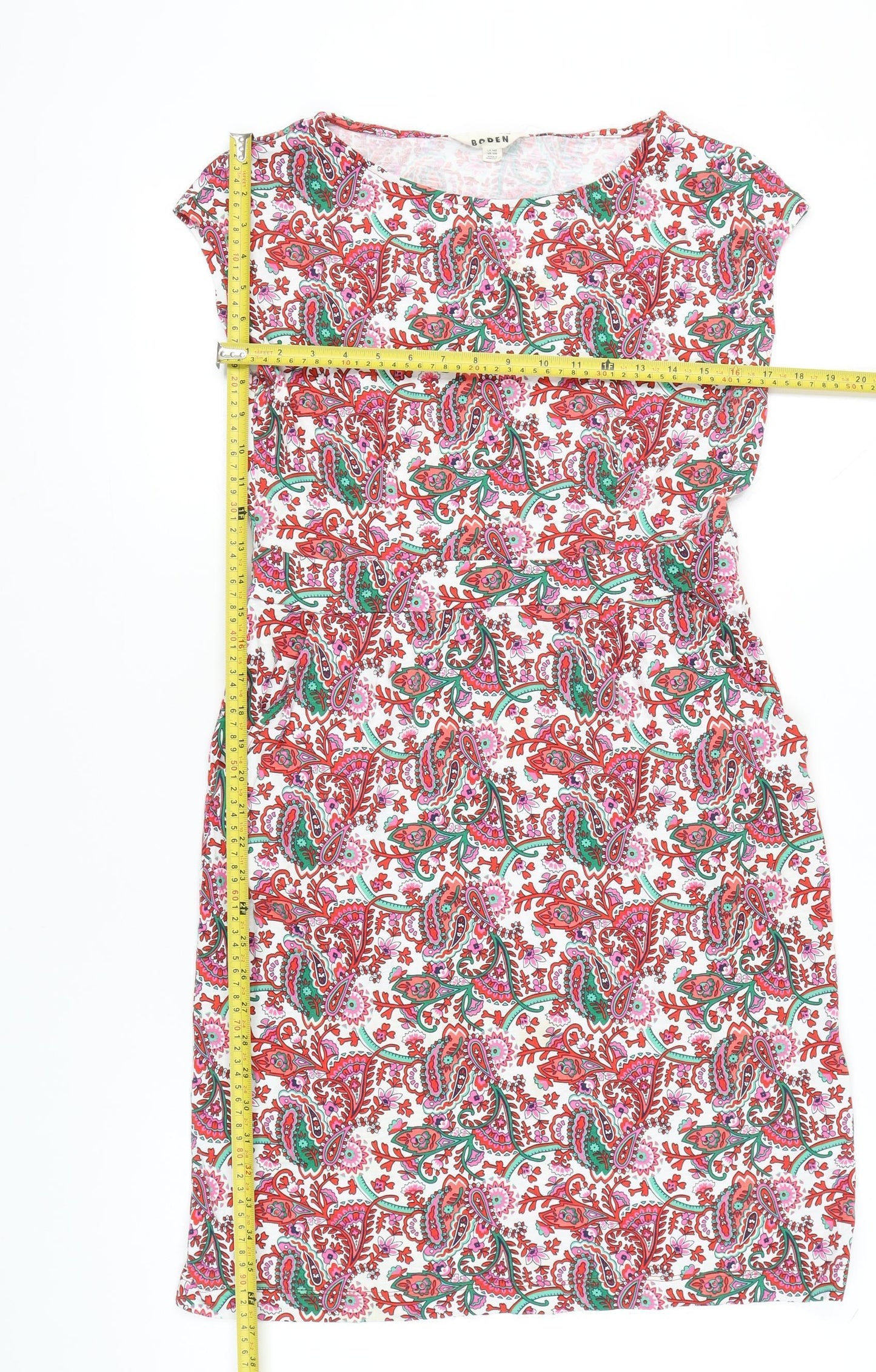Boden Women’s Multicoloured Paisley Shift Dress UK 14
