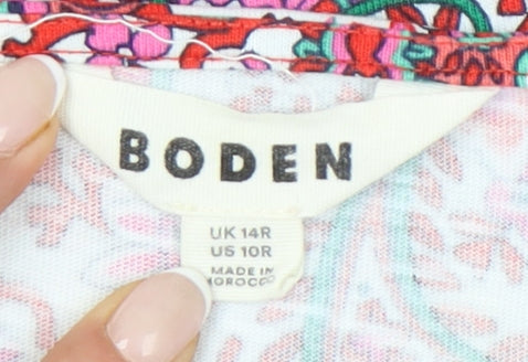 Boden Women’s Multicoloured Paisley Shift Dress UK 14