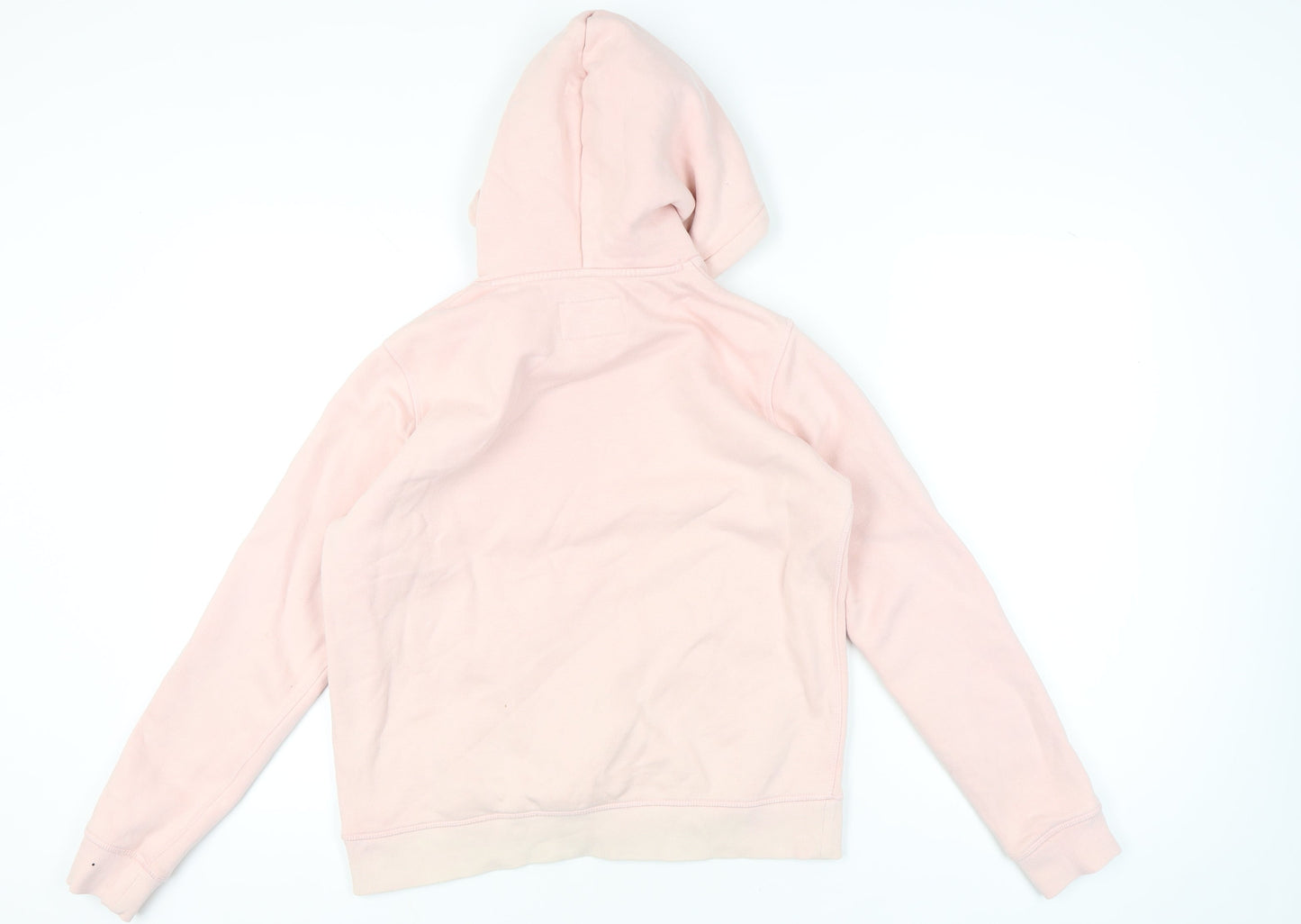 Jack Wills Women’s Pink Pullover Hoodie UK 12 Logo Cotton Blend