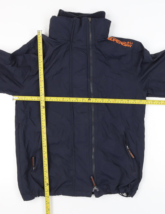 Superdry Men's Blue L Basic Full Zip Jacket Size L