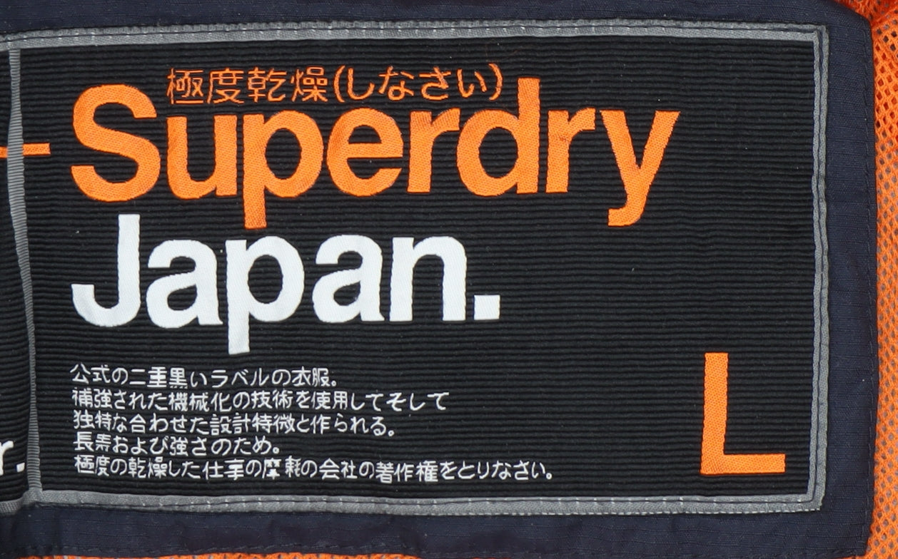 Superdry Men's Blue L Basic Full Zip Jacket Size L